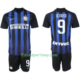 Koszulka Inter Mediolan ICARDI 9 Dziecięcy Domowe Koszulki Piłkarskie 2018-2019 Krótki Rękaw